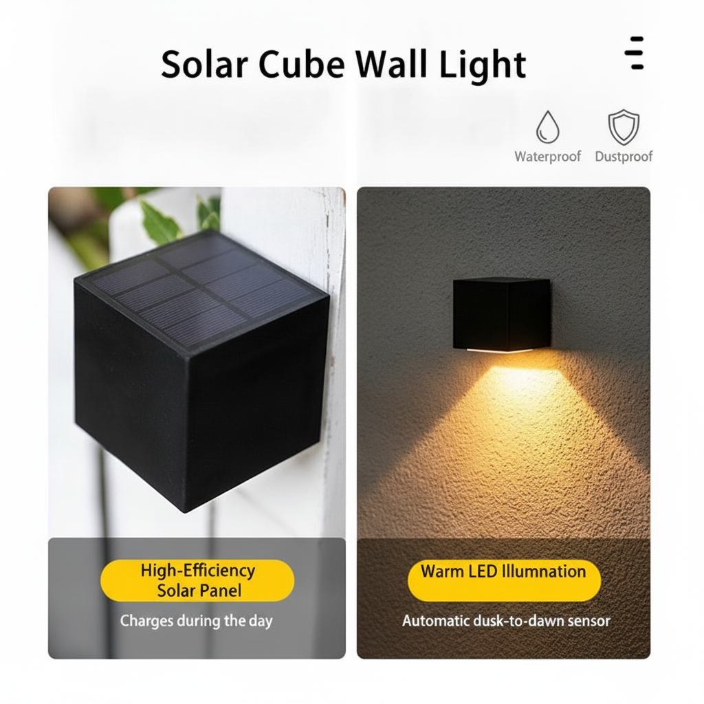 Solar Garden Wall Light